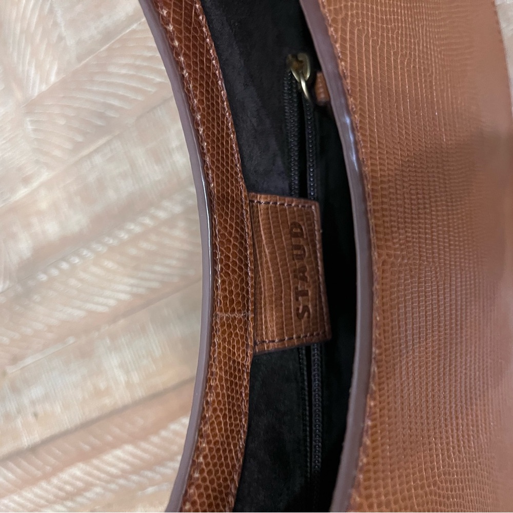 STAUD Tan Textured Shoulder Bag - Picture 5 of 5